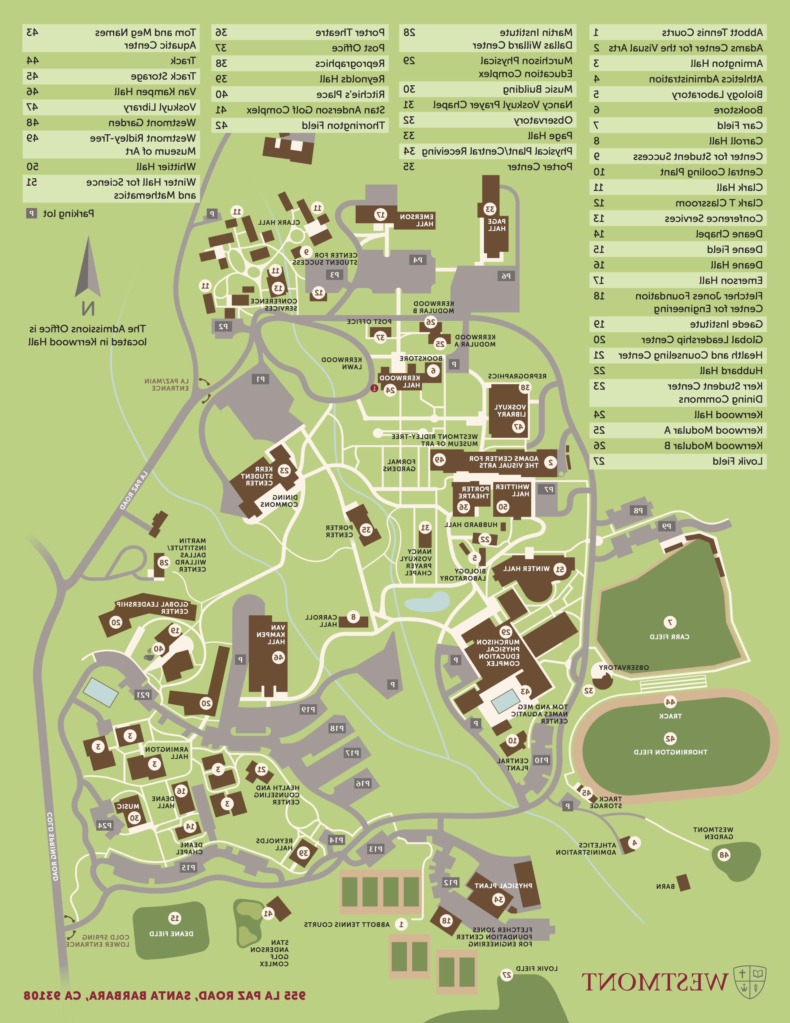 westmont campus map